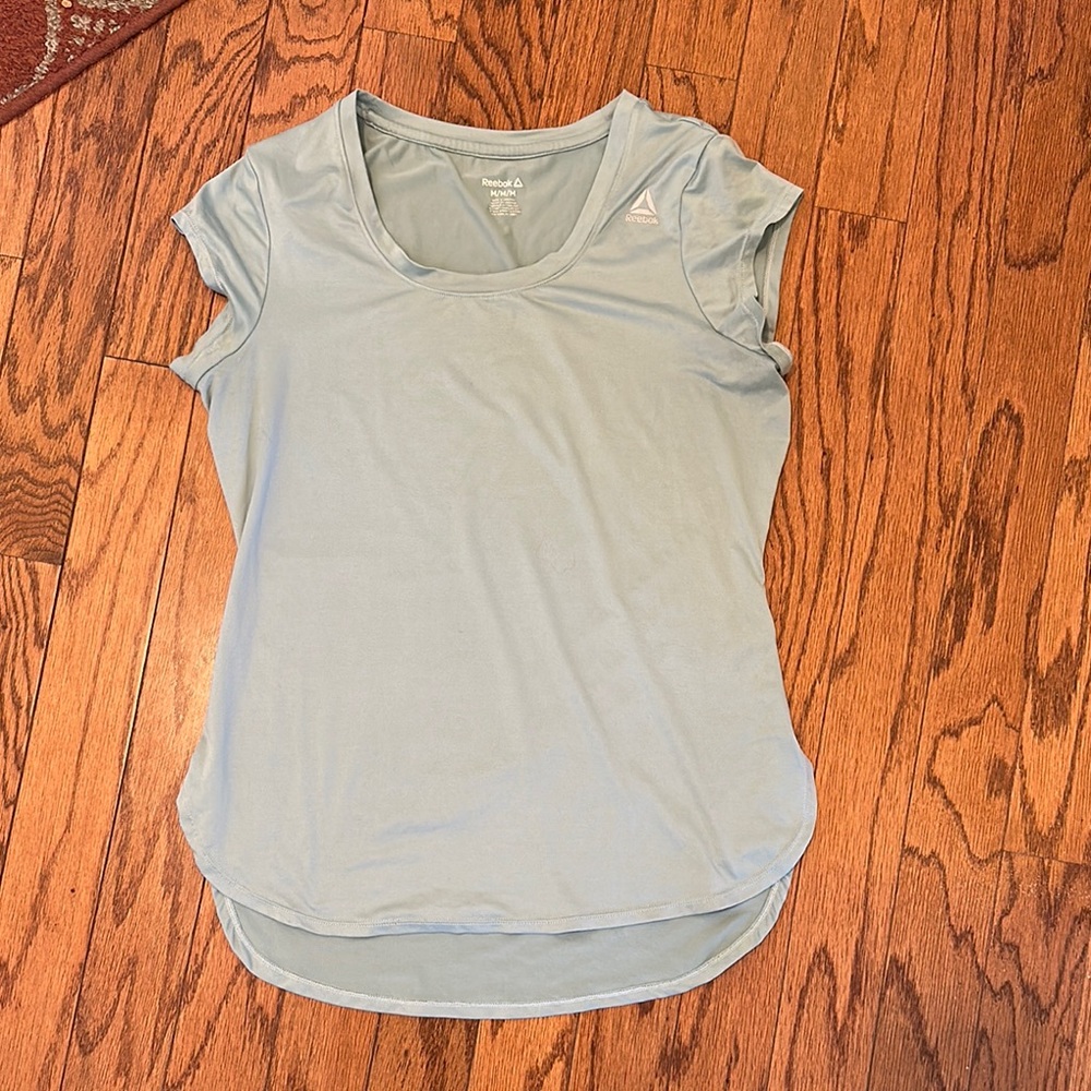 Reebok Green Fitted Cap Sleeve T-Shirt